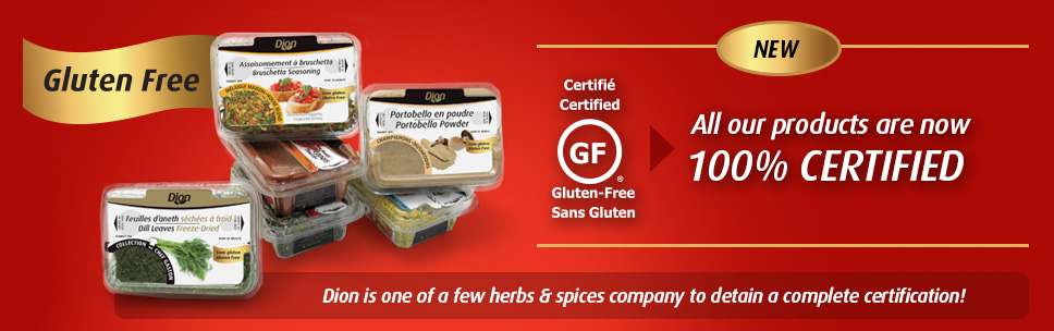 All our products are now 100% CERTIFIED Gluten Free